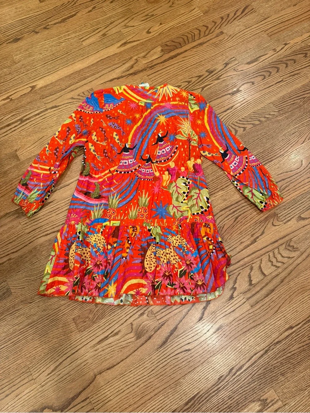 Farm Rio red mini Forrest dress - Picture 6 of 6